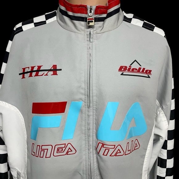 FILA BIELLA ITALIA Men’s Gray S Raglan Racing Jacket - FLAW - Picture 2 of 14